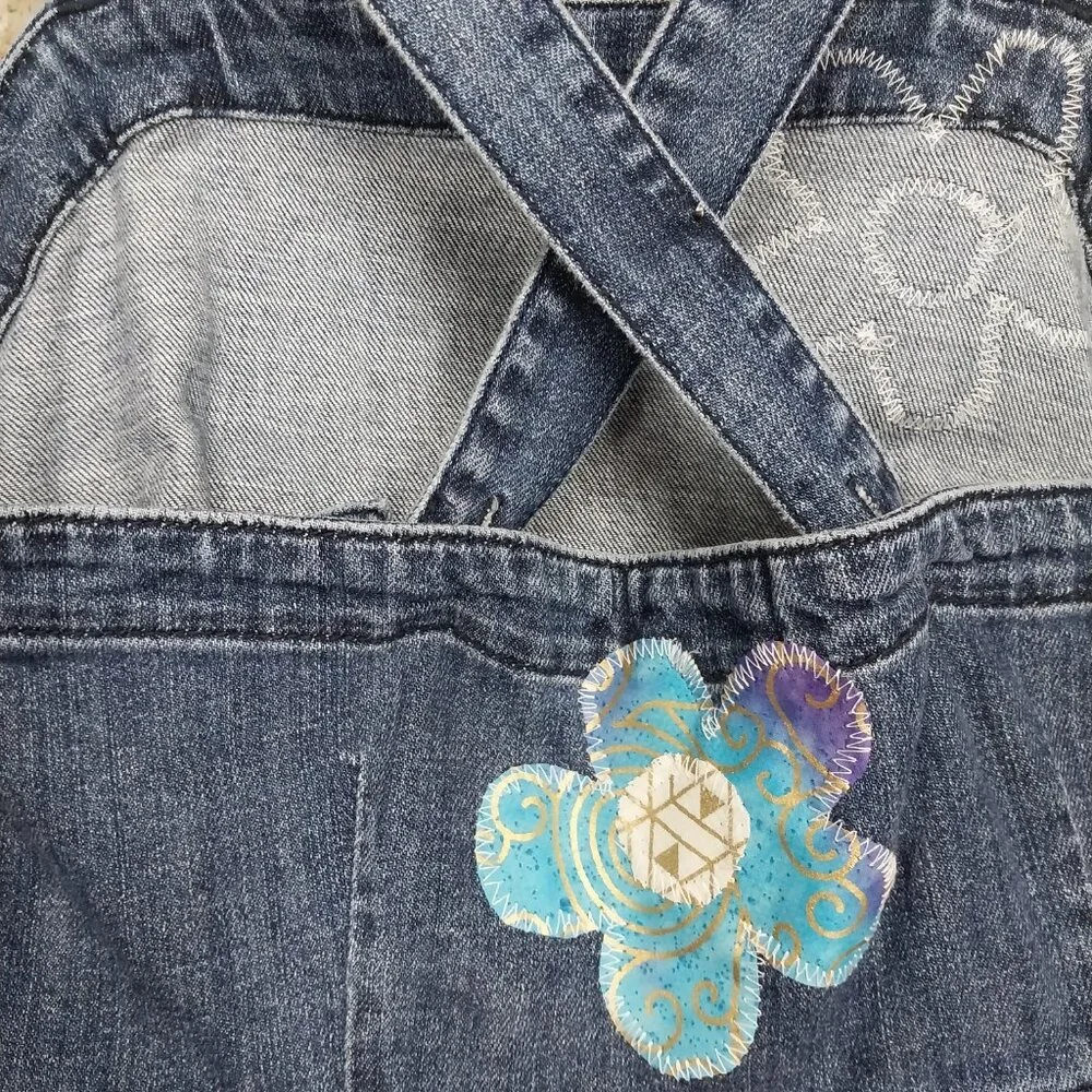 3627 Size S/M Upcycled Universal Thread Jean Jumper. - Picture 7 of 10